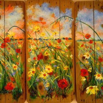 Amami così come sono e ti amerò per sempre, 60x90cm, olio su antico legno