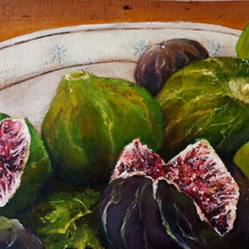 Voglia d'estate, 30x60cm, olio su antico legno