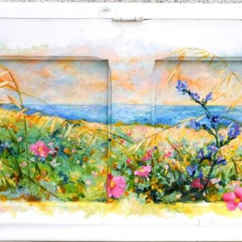 Un Sogno da custodire - 132 x 42cm, olio su imposta antica