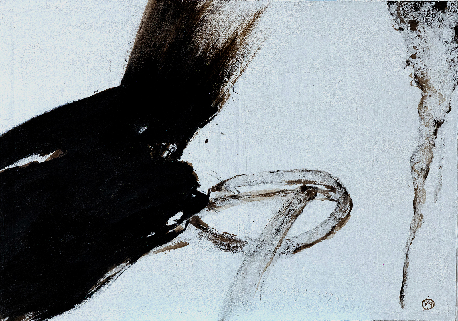 B/N- 02/24/01 Bitumen and acrylic